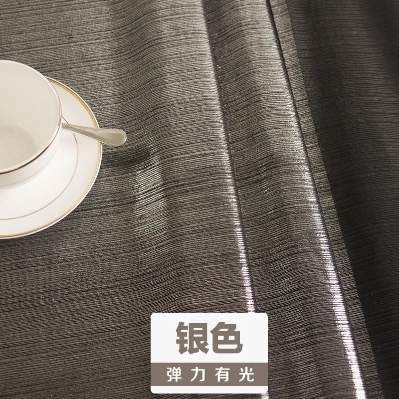 قماش مطاطي محبوك مجعد لامع بخطوط ذهبية وفضية لامعة مناسب لفستان زفاف ضيق وأزياء راقية