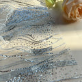Scalloped Sequin Water Ripple Lace - Elegant for Wedding Dress & Backdrop