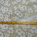 فستان من قماش الأورجانزا الجاكار المزخرف بفقاعات بيضاء - بلوزة مزخرفة بالزهور