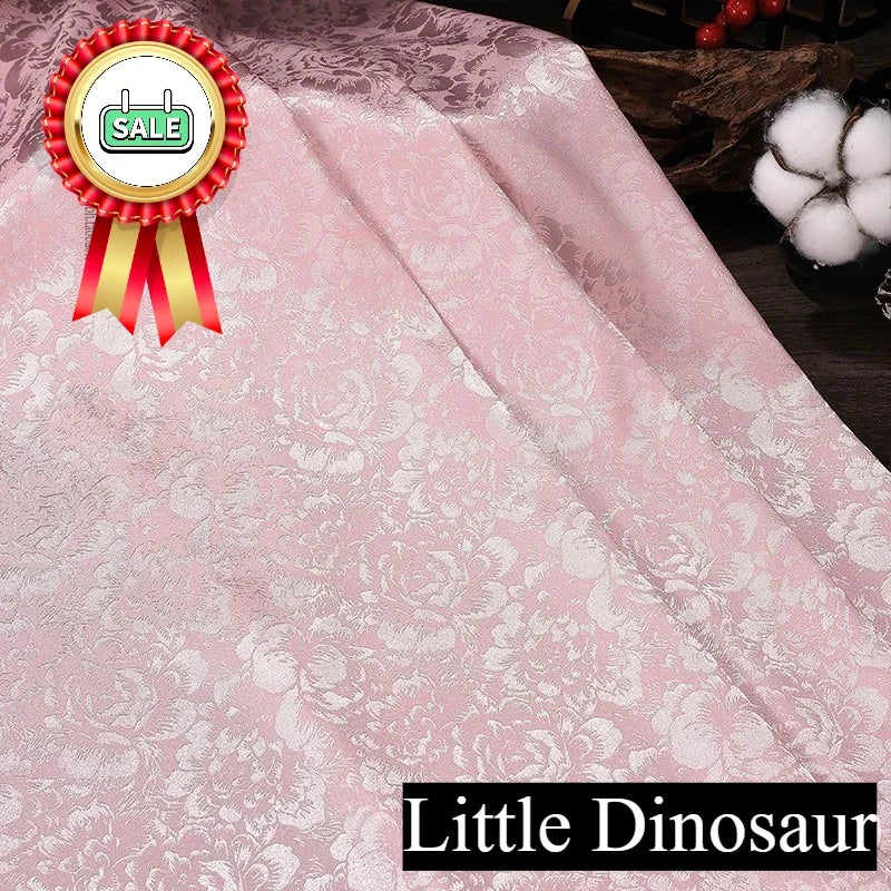 قماش ساتان حريري من الجاكار الرائع مثالي لفساتين الزفاف وفساتين السهرة ومشاريع الحرف اليدوية الأنيقة والخالدة