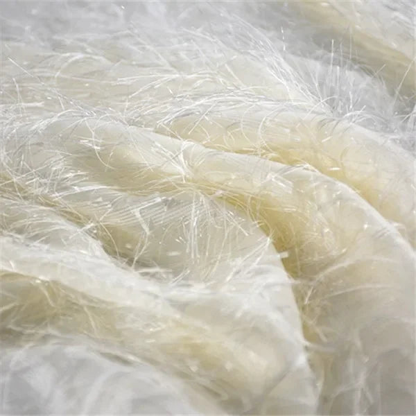 Spring And Summer Simplicity - Feather Tassel Chiffon Jacquard Clothing Fabric Graduation Design DIY Fashion Dress Fabric