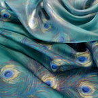 Peacock Feather Silk Organza Fabric - fabric photo 6