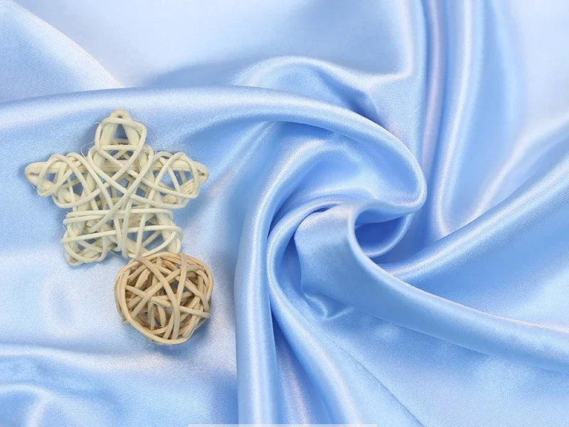 Tissus Simulated Silk With Light Satin Cloth Wholesale Wedding Dress Wedding Pajamas Homewear Lining Eye Mask Shower Cap Fabric