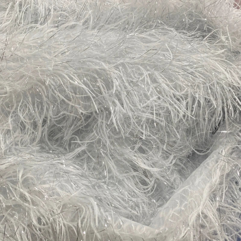 Lurex Feather Fringe Yarn - Sparkly for Performance Gowns & DIY