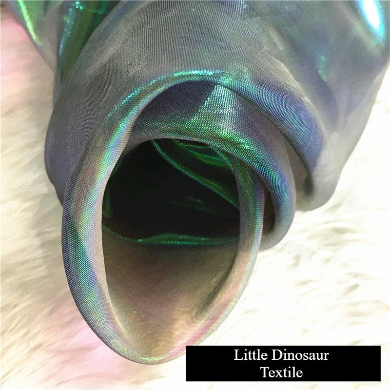 شبكة سيمفونية مشفرة، خيوط زجاجية، نسيج مسطح ملون، خيوط حرير لامعة، ملابس، ديكورات زفاف، ملابس أطفال، قماش زفاف