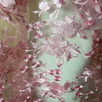 High-quality shiny silk embroidered lace trim fabric for ethnic dress wedding gown dress and DIY handcrafted sewing projects