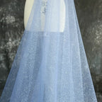 Shiny Silver Gold Spray Headscarf Fine Powder Mesh Fabric for Wedding Dress Photography Background Yarn