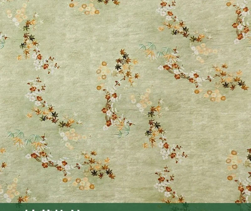 قماش قطني مطبوع رقميًا بتجعد لحاء الشجر - قابل للتنفس 150 سم