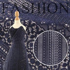 3D Mesh Raised Embroidery Lace Wedding Dress Evening Gown Telas De Rayas Por Metrofabric Material Material For Sewing Ткань Бязь