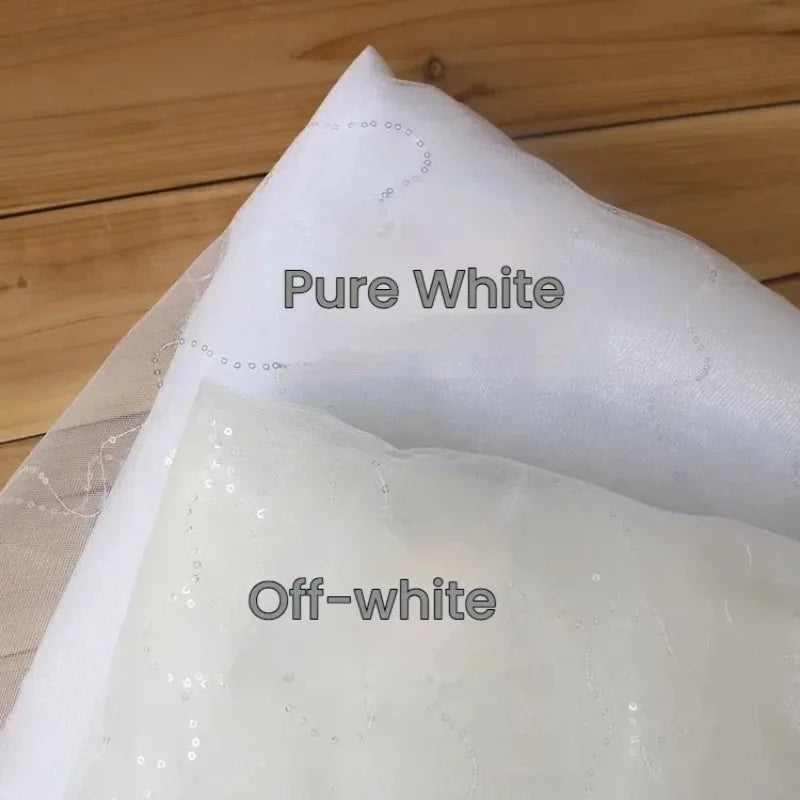 Wedding Dress, Handmade DIY Material, Dress Fabric, Starry Sky Fabric, Sequins, Mesh, Lace Fabric, Fabric