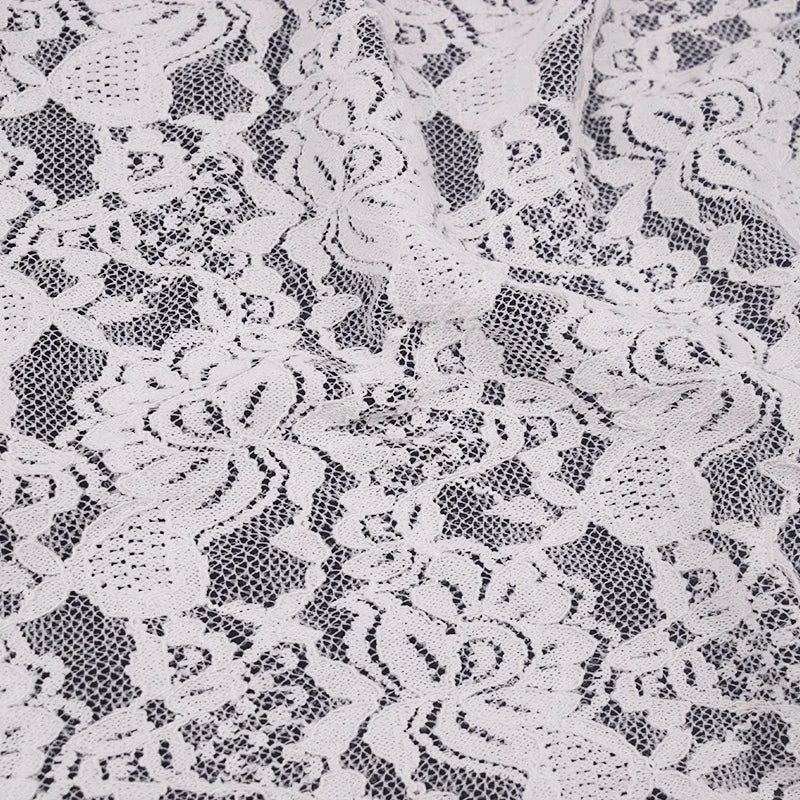Colección Primavera/Verano 2025, tela de encaje hueco Jinammonia, tela de ropa de mujer de moda, tela de encaje al por mayor.