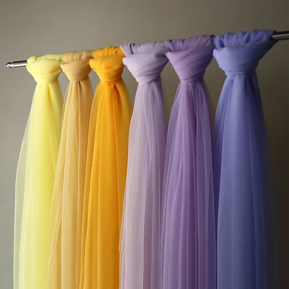 221 colors Soft Tulle Fabric - Purple Mesh for Wedding Décor & Clothing