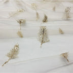 Bead Embroidered Flower Cloth In Stock, Long Spike Champagne Gold Feather Light Childr Gauze Skirt, Lace Mesh Embroidered Fabric