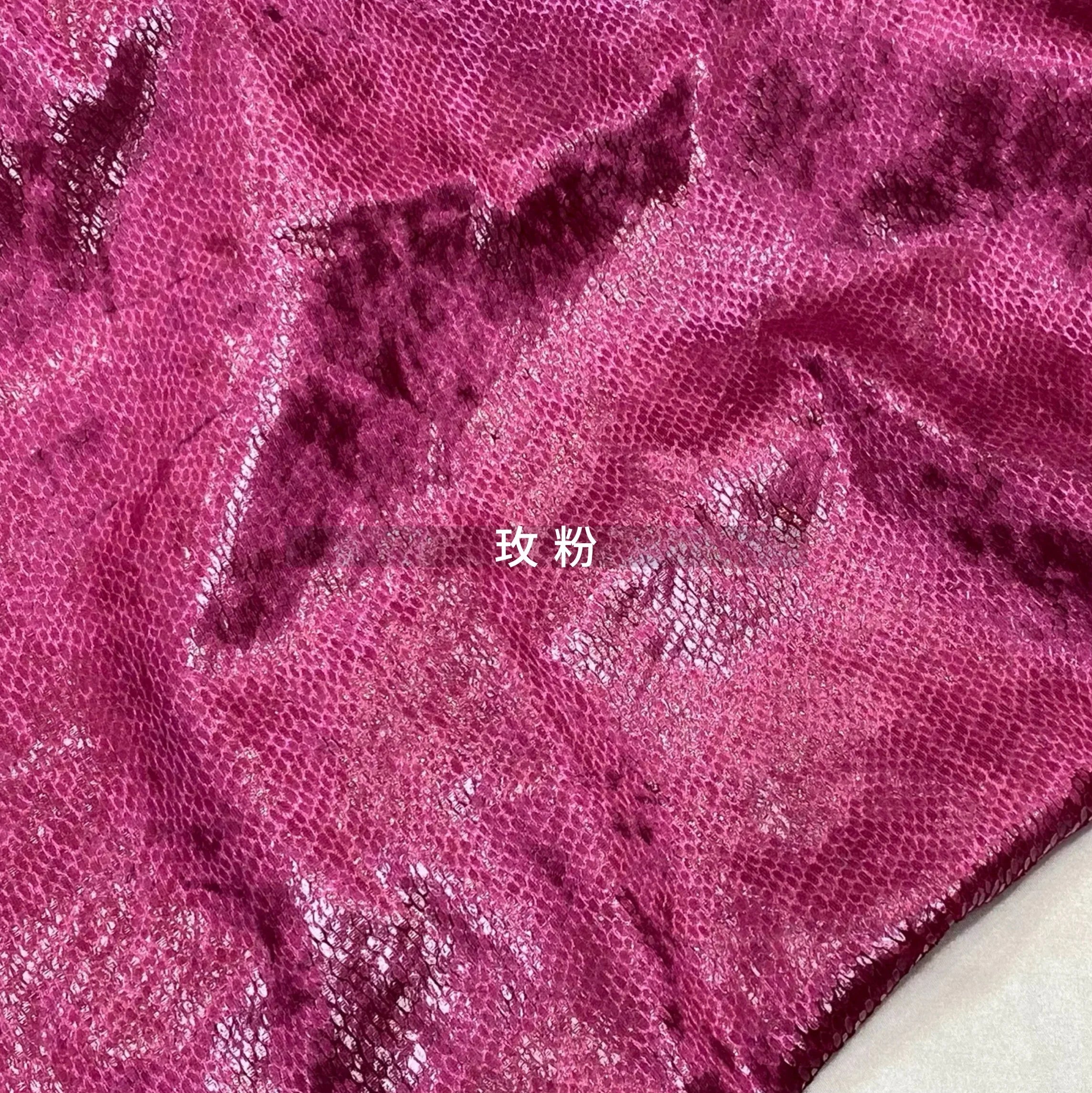 Shiny Snake Skin Diamond Velvet - Elastic Cheongsam Dress Fabric - fabric photo 11