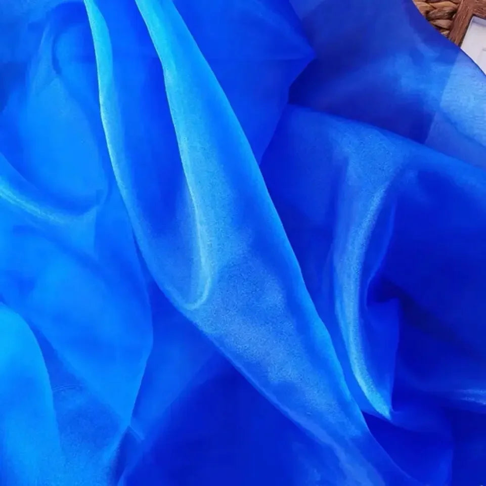 Crystal Organza Fabric - Stiff Sheer Mesh Wedding Dress Material 145cm