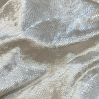 قماش مخملي لامع بنقشة جلد الثعبان - مادة مطاطية للفساتين بطول 140 سم