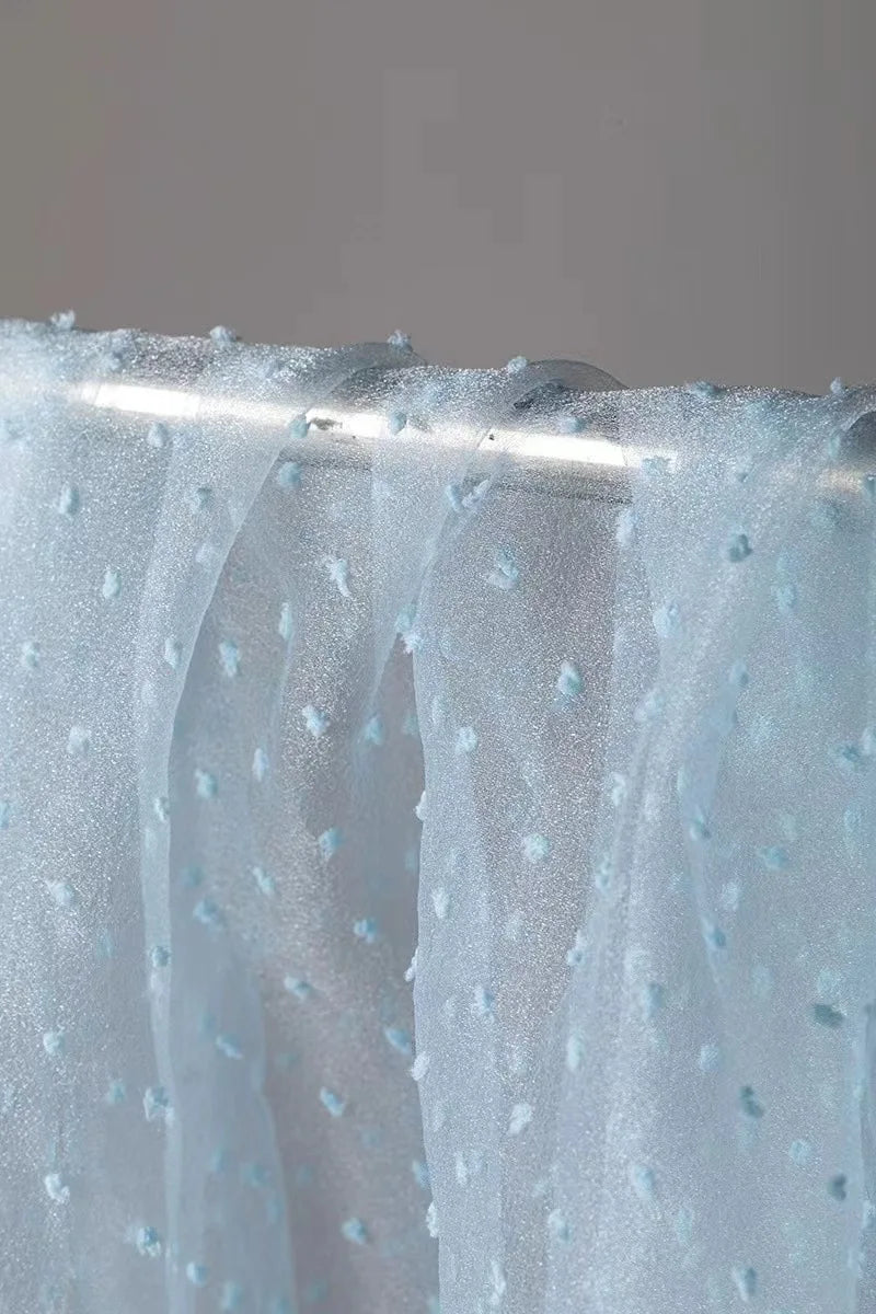 فستان زفاف من قماش الجاكار من الأورجانزا بنقاط الفقاعات، ملابس أطفال، تنورة منفوشة، ملابس أطفال، إكسسوارات يدوية، قماش مزهر