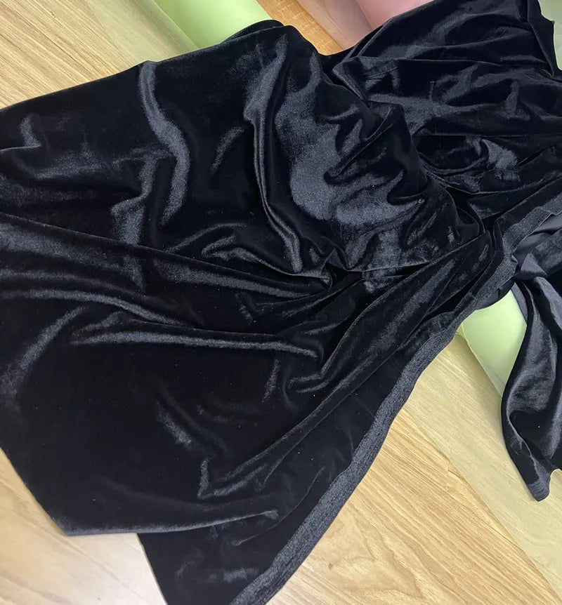 قماش مخملي عالي الجودة، قماش مخملي أحمر غامق، فساتين سهرة دافئة، ديكورات خلفية للمهرجانات، قماش ستائر