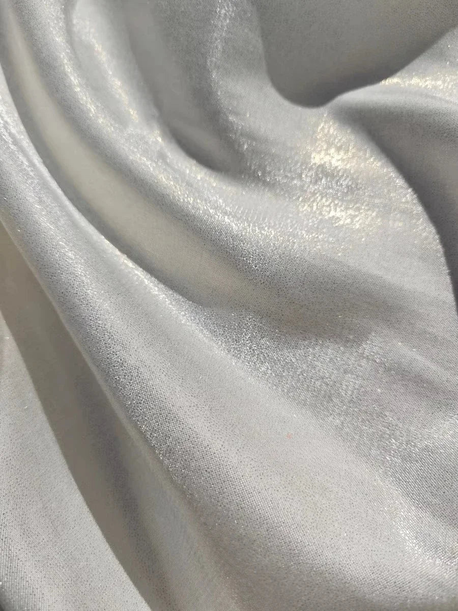 Shining gold powder fantasy color water light cotton satin fabric sewing Hanfu dress stage clothing soft fabric