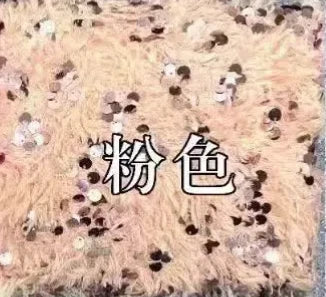 Tela de lentejuelas con base de plumas, tela con flecos de cuentas, tela de bordado de cuentas de felpa tridimensional