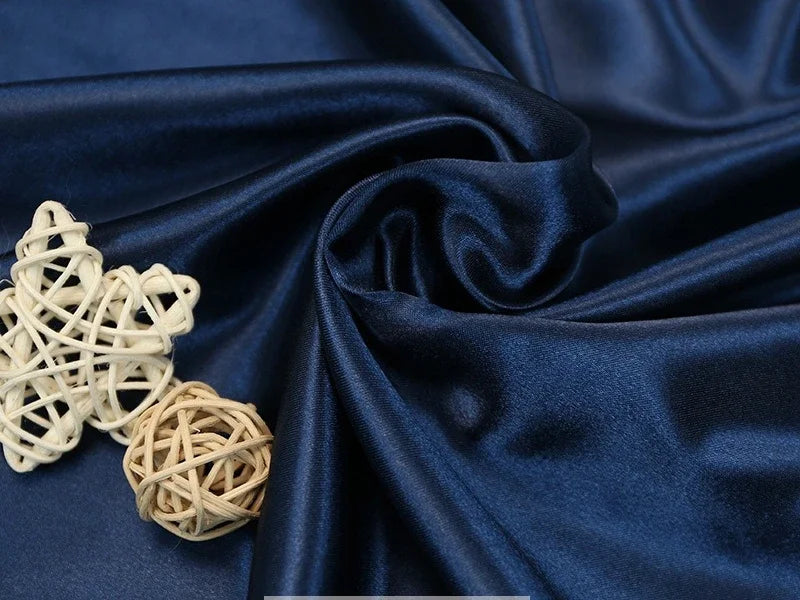 Tissus Simulated Silk With Light Satin Cloth Wholesale Wedding Dress Wedding Pajamas Homewear Lining Eye Mask Shower Cap Fabric