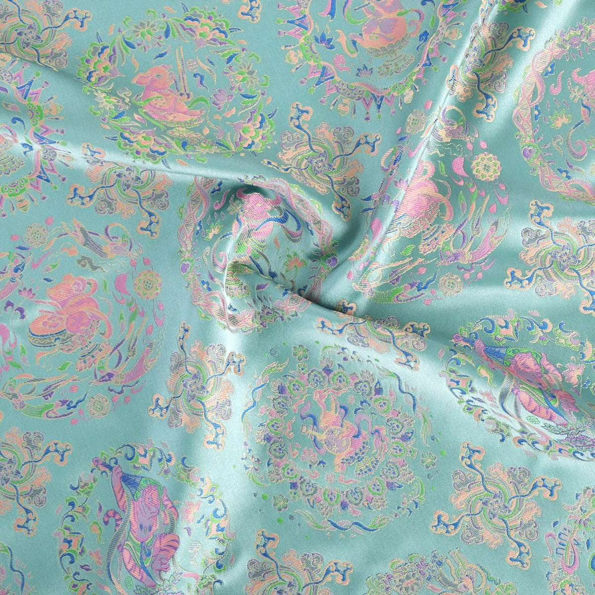 قماش جاكار بروكار أنيق - مادة بنمط تقليدي