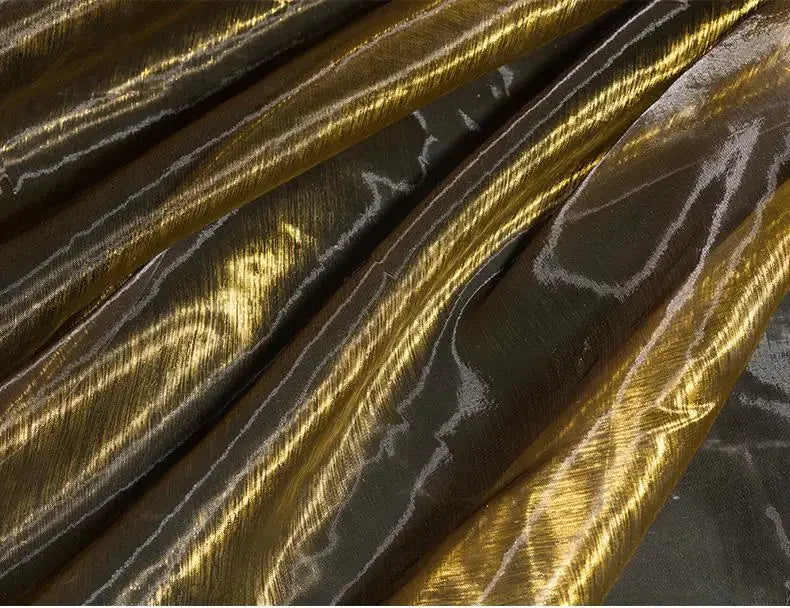 Gradient Color Laser Organza Fabric - Sheer Ombre Material 150cm