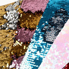 Reversible Folded Sequin Fabric - 5mm for Evening Gowns & Stage Décor - fabric photo 2