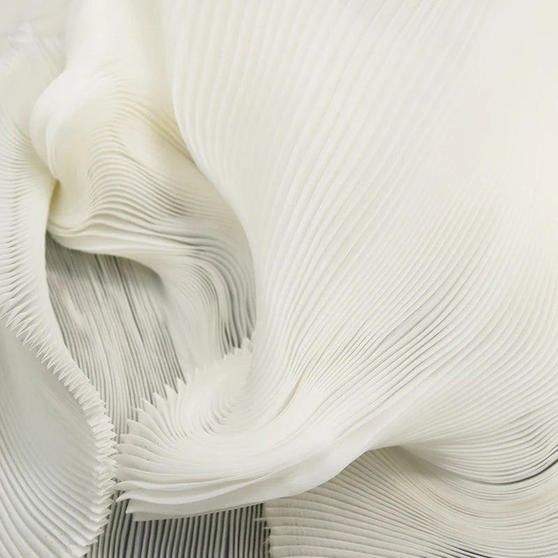 Accordion-Pleated Crystal Organza for Sculptural Dresses & Gowns — fabric photo 7