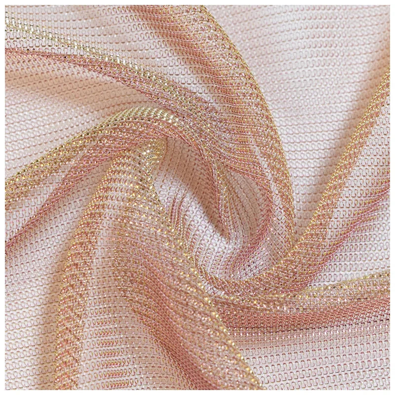 Color Changing Lurex Mesh Net Fabric - Shiny Iridescent Material