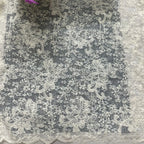 2025 lace cotton thread embroidery fabric fresh and light mesh embroidery fabric DIY wedding dress and evening gown material