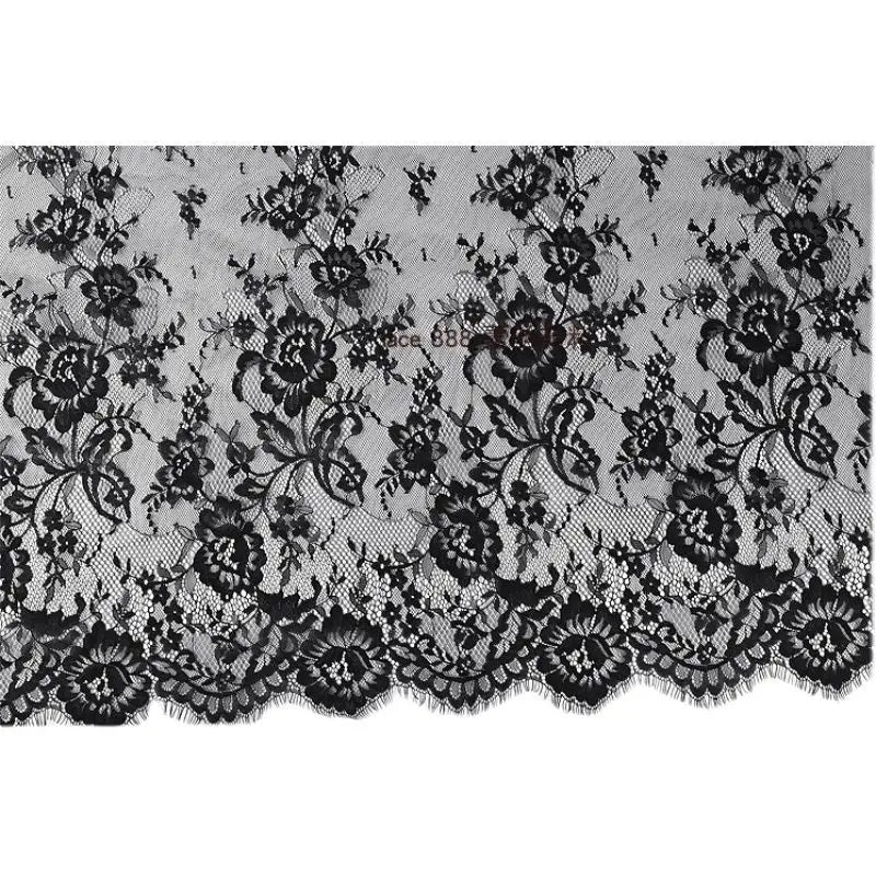 قماش الدانتيل الفرنسي مناسب لفساتين الزفاف والفساتين الرسمية وتصميمات الملابس وديكورات الستائر