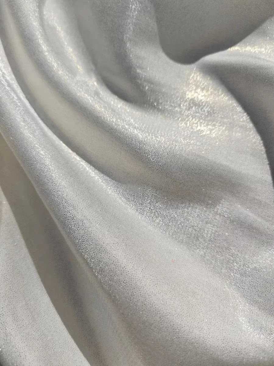 Shining Gold Powder Fantasy Color Water Light Cotton Satin Fabric Sewing Hanfu Dress Stage Clothing Soft Fabric