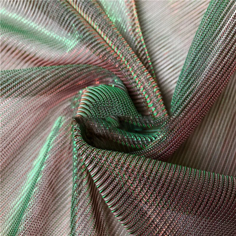 Color Changing Lurex Mesh Net Fabric - Shiny Iridescent Material