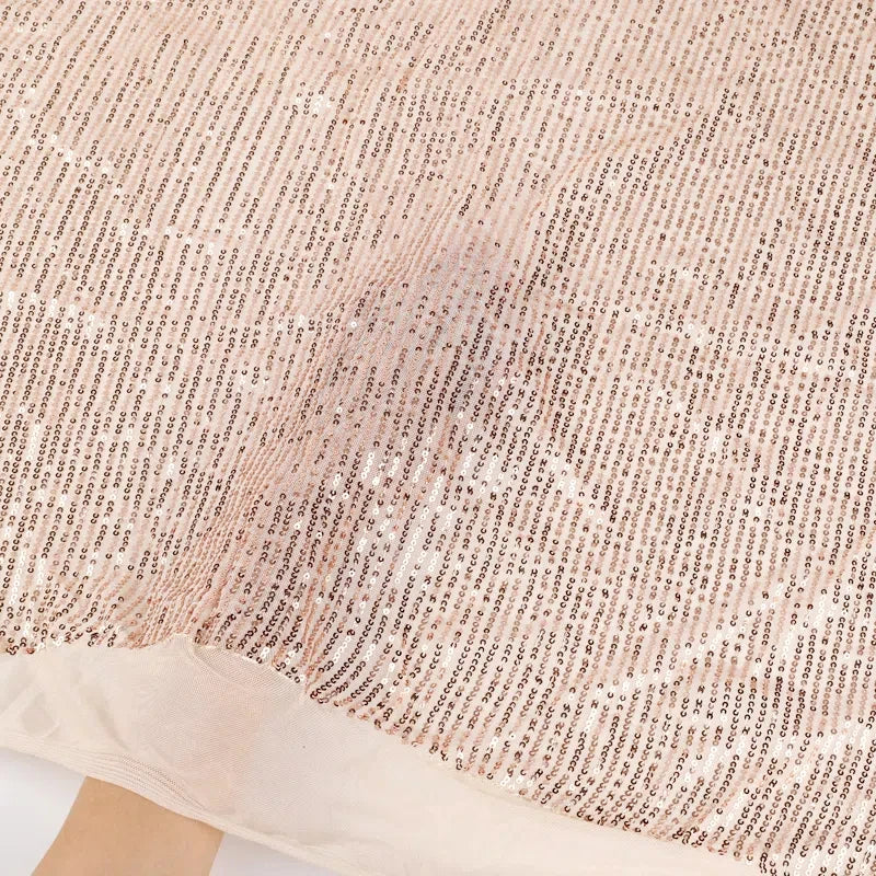 قماش شريطي مستقيم من الترتر عالي الكثافة 3 مم، أسود، ذهبي، أخضر، أزرق داكن، عرض 1.2 متر، معلق، خيط سميك، غير معقوف