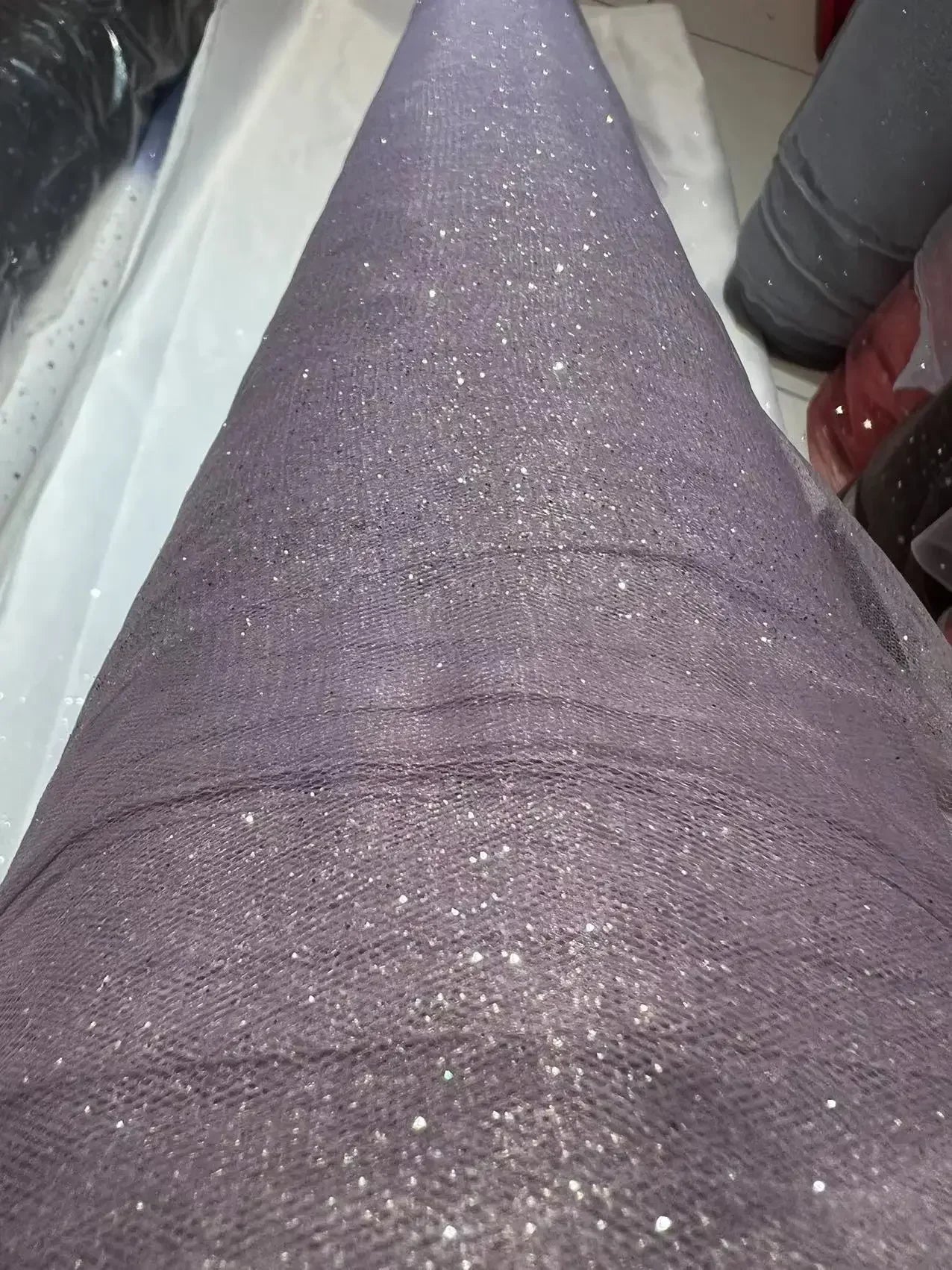 Solid Color Soft Mesh Powder Spraying Gold Sewing Headband Fluffy Skirt Evening Dress DIY Scene Decoration Mesh