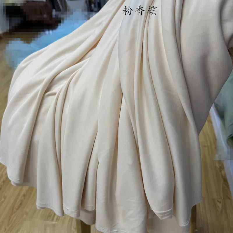 قماش حرير الحليب المرن الفاخر - مادة بطانة فستان الزفاف بعرض 150 سم