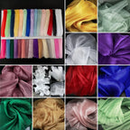 Folded And Textured Fabric With Over 30 Colors Of Mesh Fabric For Petal Shaped Production Of High-end Evening Dresse And Wedding