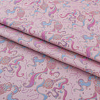 قماش جاكار بروكار بخيوط ذهبية فلكية - نمط سماوي