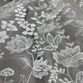 Flower Leaf Lace Embroidery Fabric - Wedding Dress Material 130cm