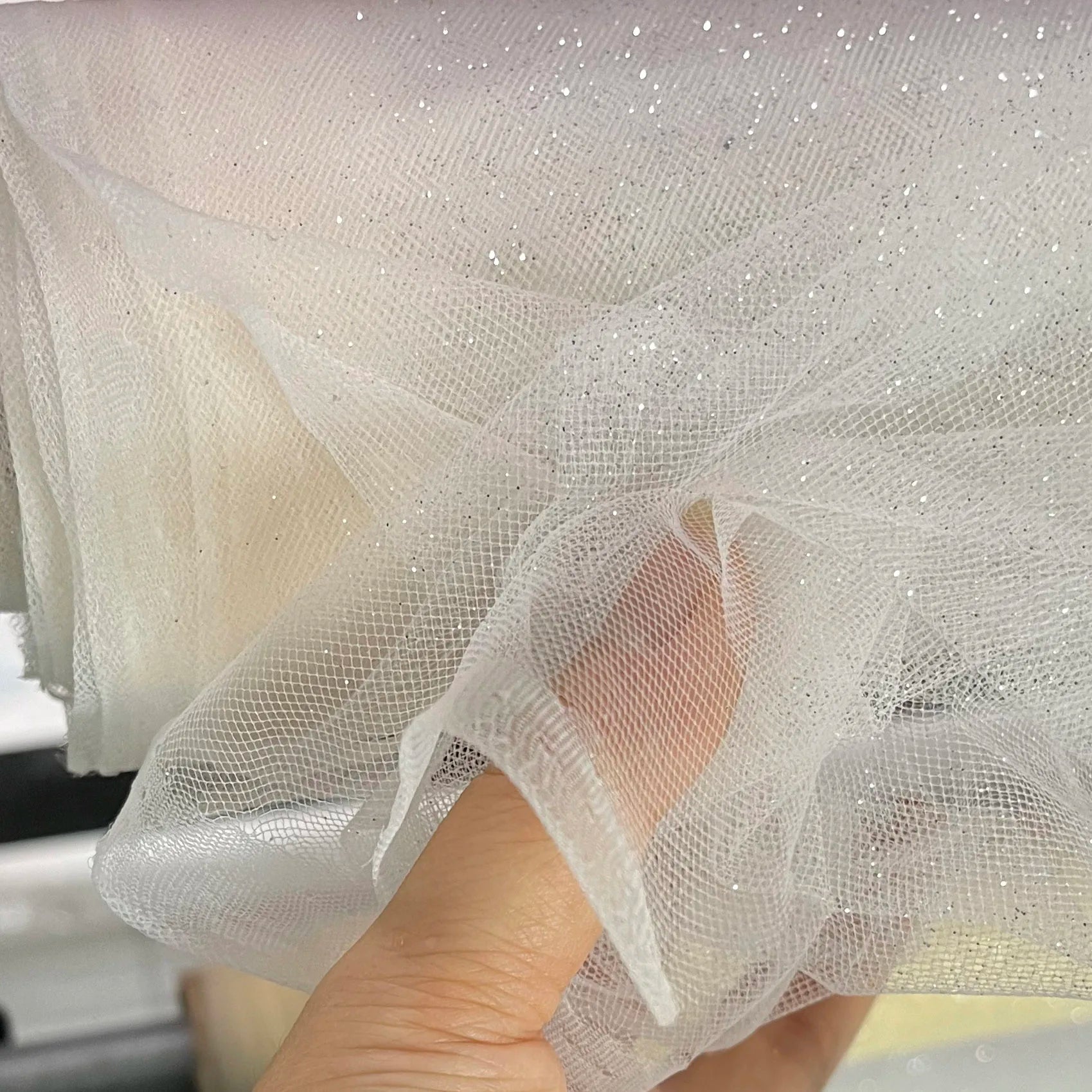 Blue Red Sequin Tulle - Sparkling for Wedding Veils & Children's Dresses