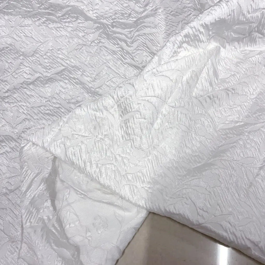 3D Relief Jacquard Fabric - Lustrous for Bridal & Formal Gowns