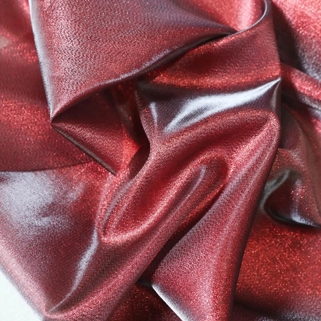 Golden shiny gold platinum fabric, lightweight shiny silk reflective metal stage wear, Indian yarn fashion edging fabric