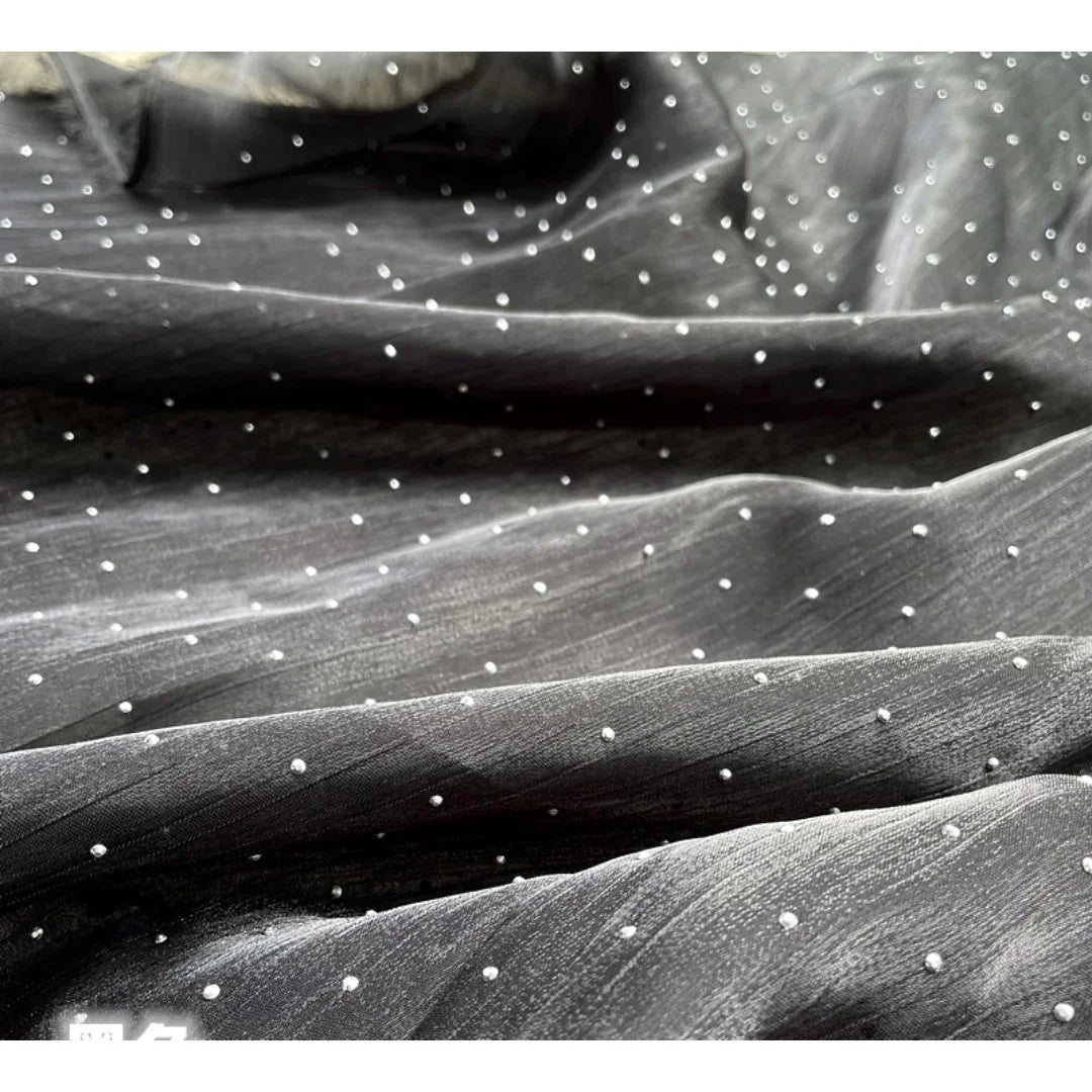 فستان زفاف نسائي مسائي بتصميم سماء مرصعة بالنجوم بتصميم زهرة جليدية من الساتان الأكثر مبيعًا