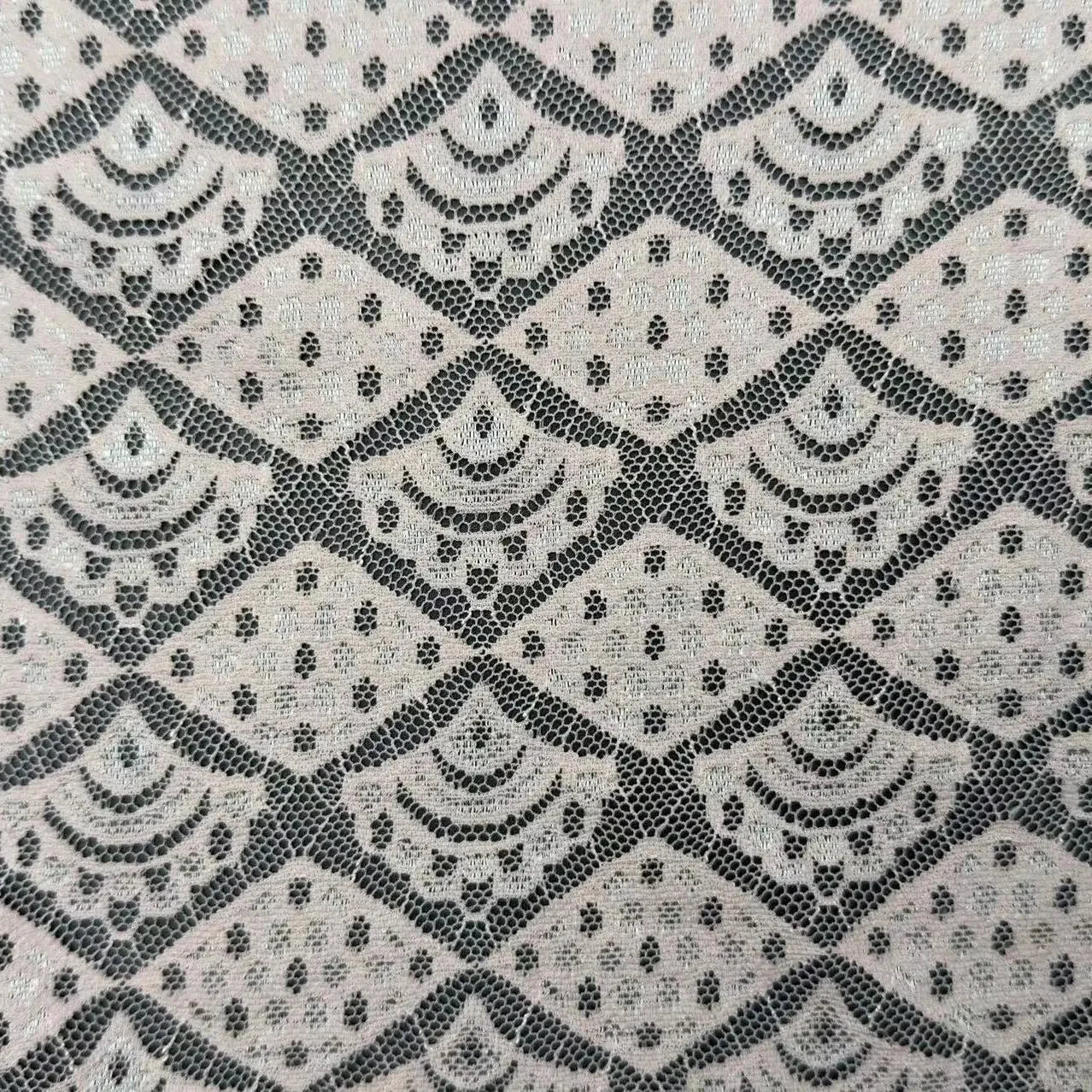 Factory Direct Sales 2025 Spring And Summer New Lace Bra Women's Dress Wedding Dress Nylon Elastic Geometric Lace Fabric