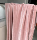 Light Pink Dusky Velvet Fabric - Glossy Soft Finish Luxurious Material