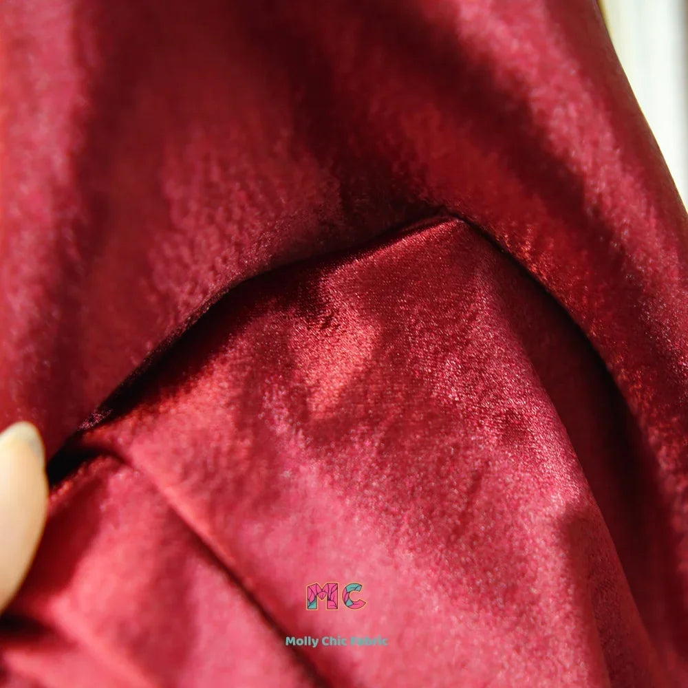 قماش ندفة الثلج الساتان اللامع - مادة الكريب المزدوجة 150 سم