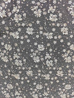 New 3D three-dimensional flower nail bead sequin embroidery fabric sewing wedding dress bridesmaid dress lace fabric