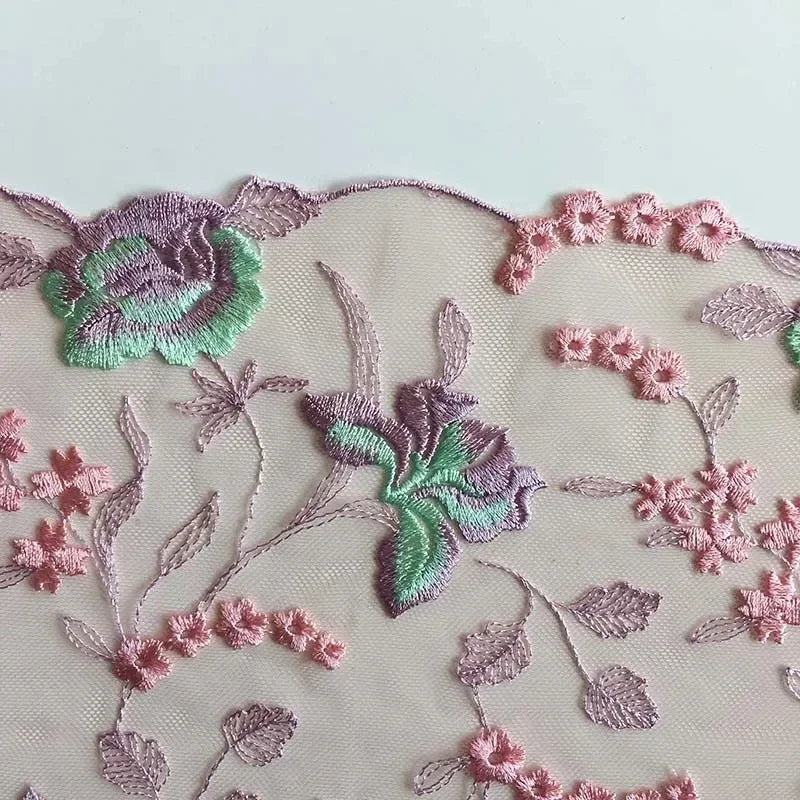 Double-sided embroidered lace DIYclothing skirt decoration home textiles curtains underwear lace accessories decorative  fabrics
