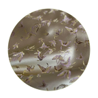 Chaleco qipao cosido con tela de brocado tejida colorida con mariposa morada, ropa de muñeca DIY, tela de diseñador